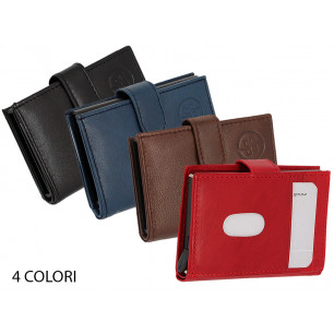 Porta tessere DNUP in pelle colori assortiti con scatola