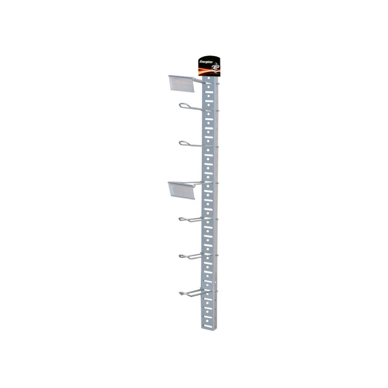Espositore striscia 6 ganci verticale