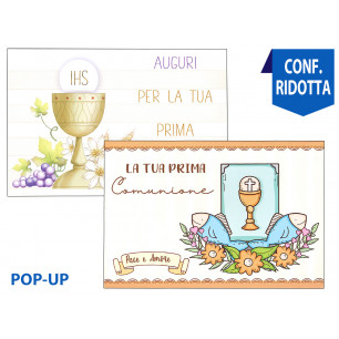 Biglietti pop-up Comunione