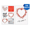 Biglietti Love glitter