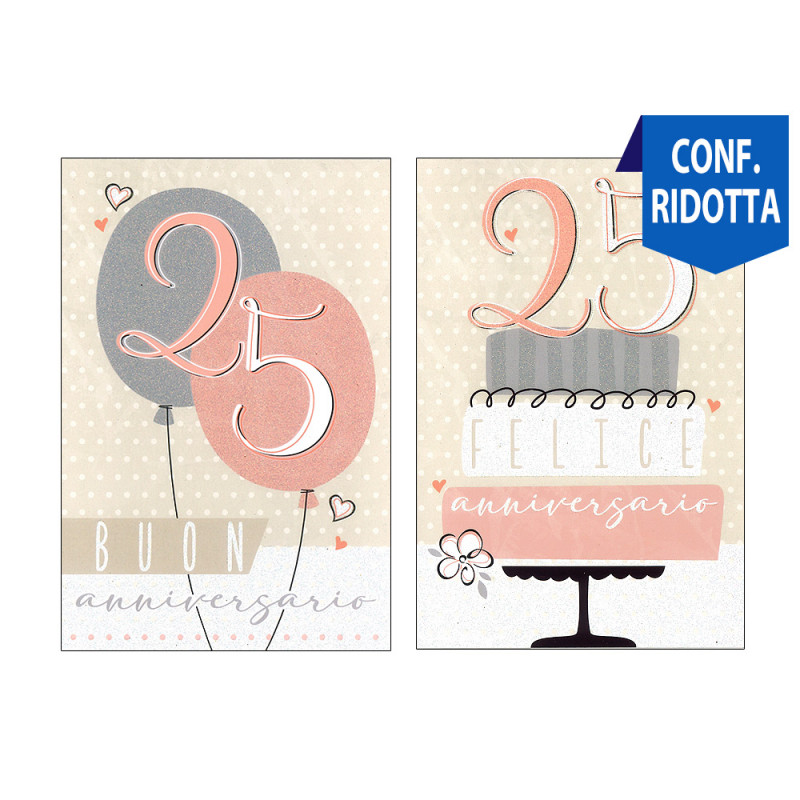 Biglietti Anniversario 25 anni