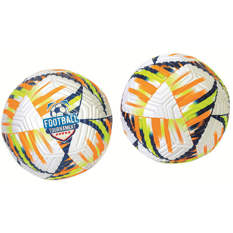 Pallone da calcio Football Tournament size 5 cucito 400 gr. 2 ass.ti GONFIO