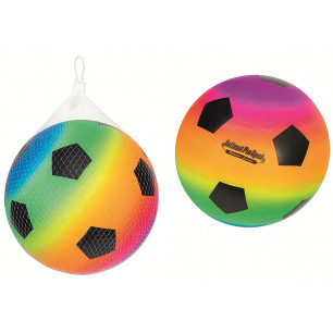 Palla da calcio multicolor in PVC 150 gr cm. 23 SGONFIA