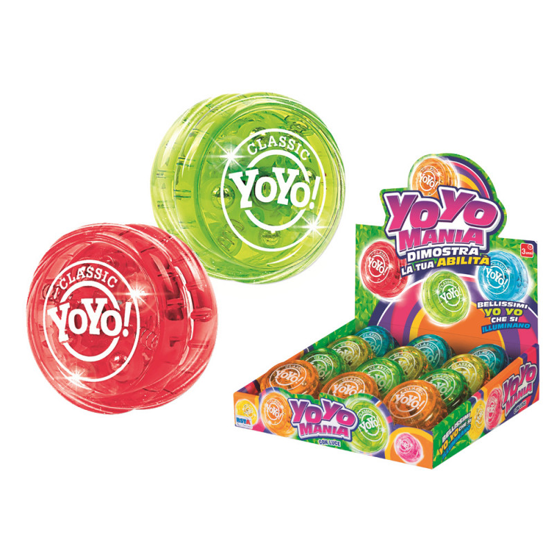 Yo-yo a frizione con luce display 12 pz