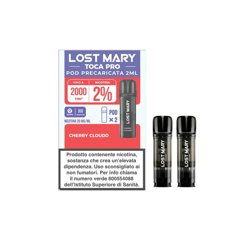 Lost Mary Toca Pro 2 Pod monouso Cherry Cloudd 2 ml
