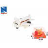 Modellino  Aereo di linea con righe arancio Power Up in metallo a retrocarica