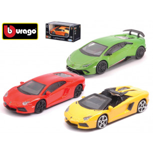 Modellini Bburago auto Lamborghini in scala 1:43 die cast 3 ass.ti