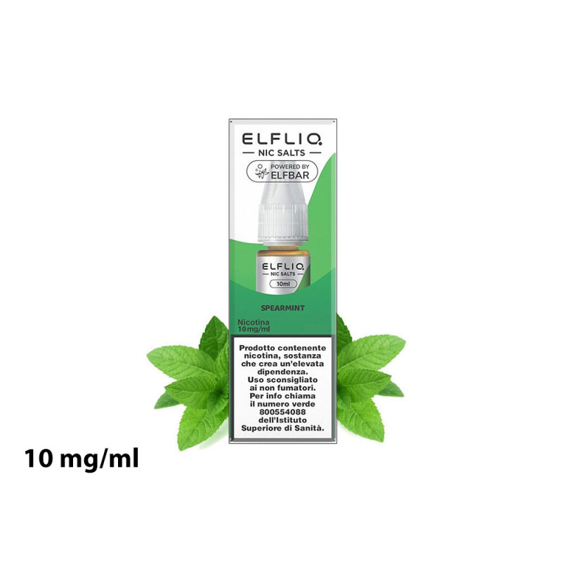 Liquido Spearmint Elfliq con nicotina 10 mg 10 ml