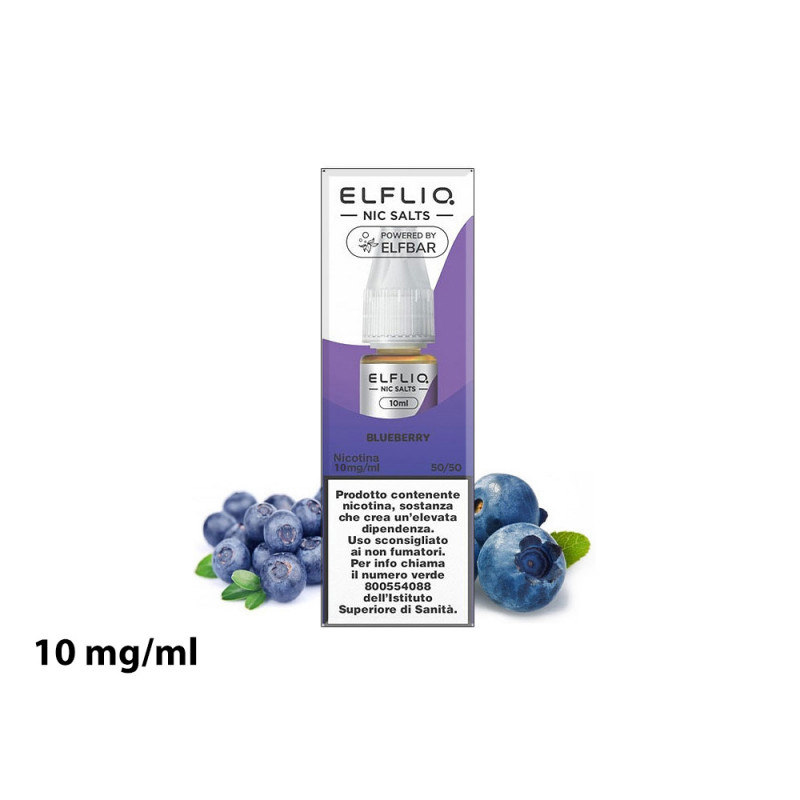 Liquido Blueberry Elfliq con nicotina 10 mg 10 ml