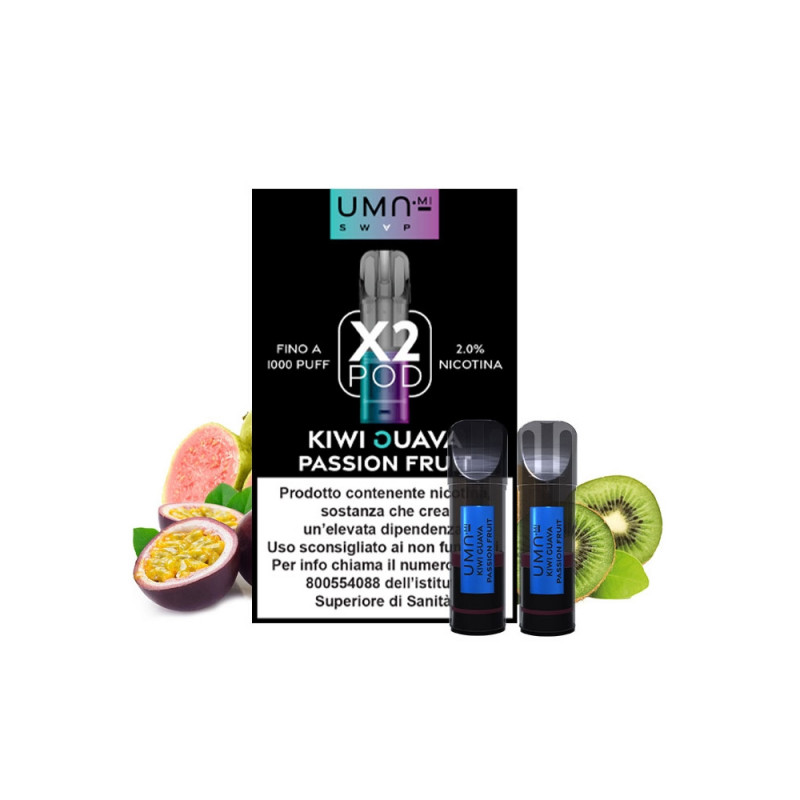 UMAMI Swap 2 Pod monouso Kiwi Guava Passionfruit 2 ml