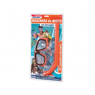 Maschera da nuoto regolabile 3+ con boccaglio