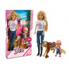 Bambola Dea con figlia e pony
