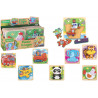 Puzzle prima infanzia veicoli e animali display 12 pz in 8 ass.ti