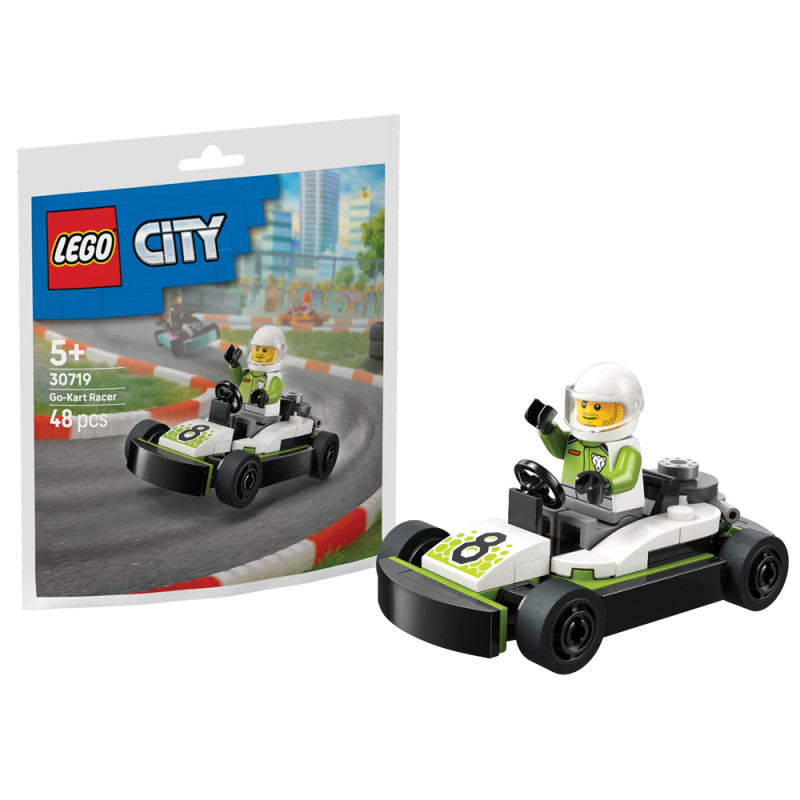 Lego City 30719 in busta Pilota di Go-kart
