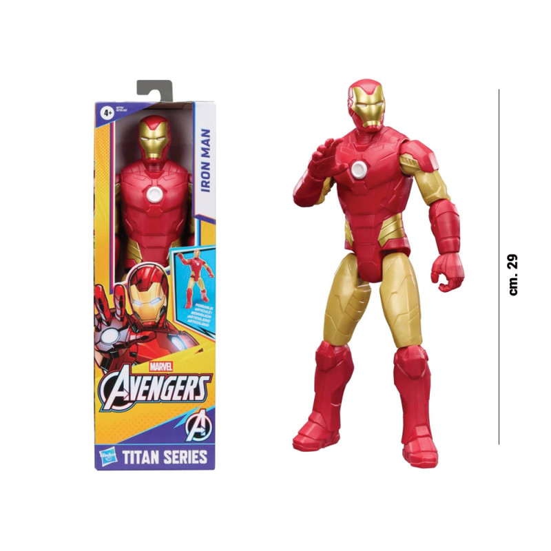 Personaggio Marvel Avengers Titan Hero Iron Man articolato