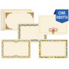 Cartoncini stile fiorentino cm. 6,8 x 10,5 con busta