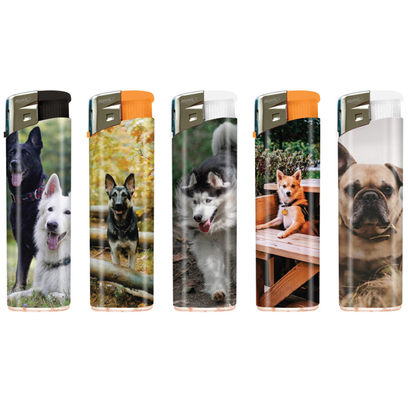 Accendino Atomic piezo Dogs
