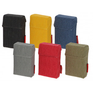 Portapacchetto in tessuto denim colori assortiti