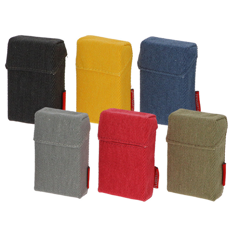 Portapacchetto in tessuto denim colori assortiti
