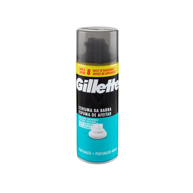 Schiuma da barba Gillette Sensitive verde 400ml