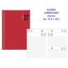Agenda 2027 giornaliera cm. 14x20,5 colore ROSSO