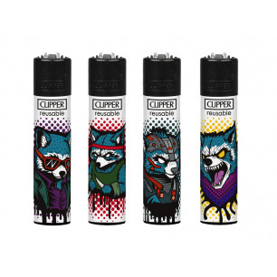 Accendini Clipper Large Racoons