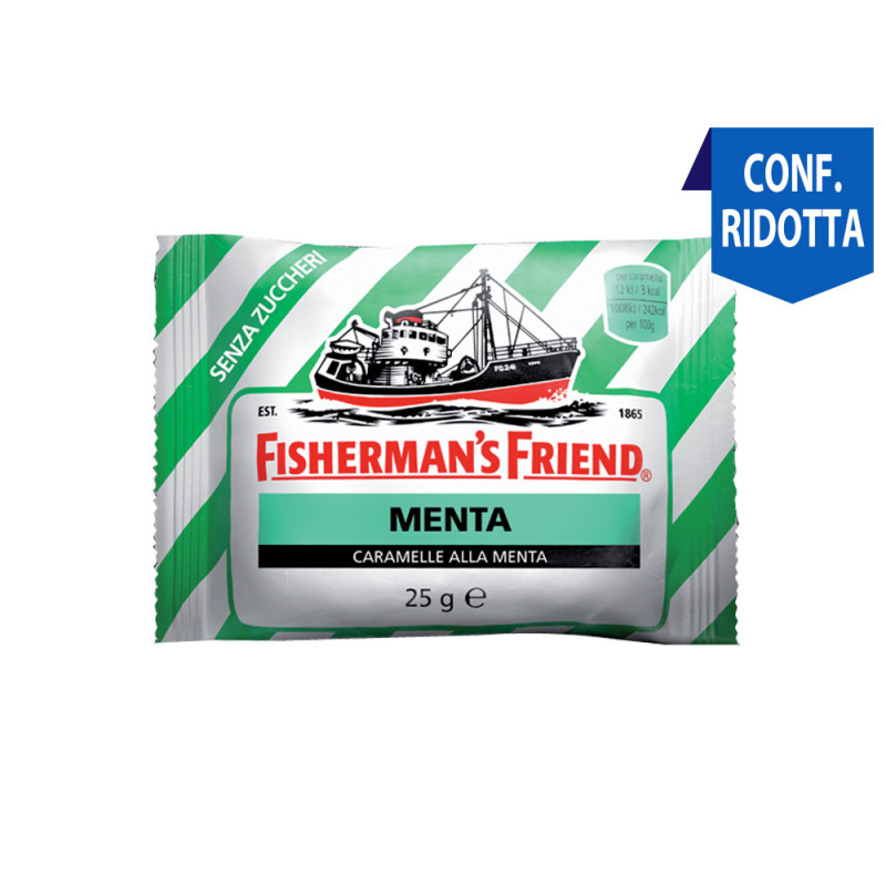 Caramelle Fisherman's Menta senza zucchero