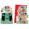 Biglietto Compleanno bimbi fustellato con palloncini