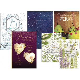 Biglietti Matrimonio e Anniversario assortiti