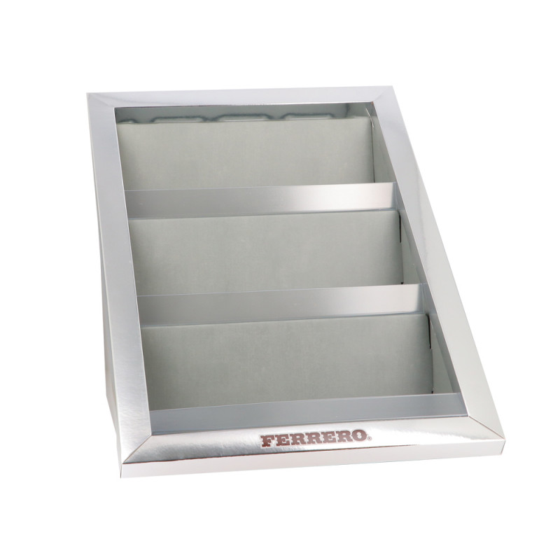 Espositore Ferrero in cartone a 3 piani dimens. 37 x 53