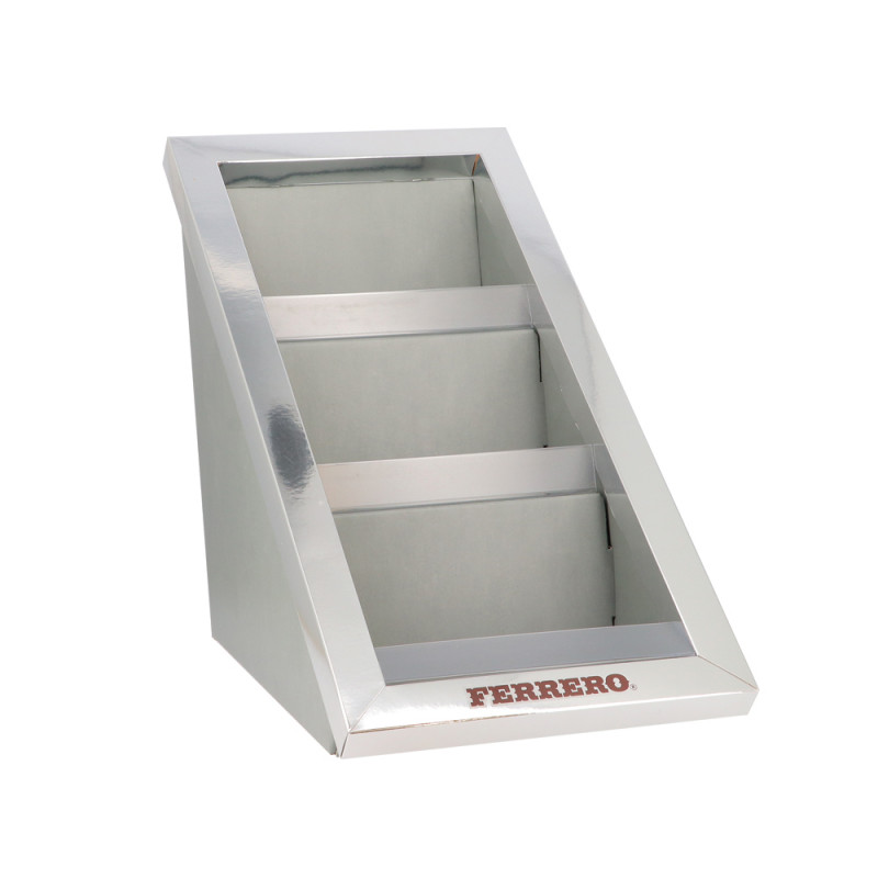 Espositore Ferrero in cartone a 3 piani dimens. 27 x 53