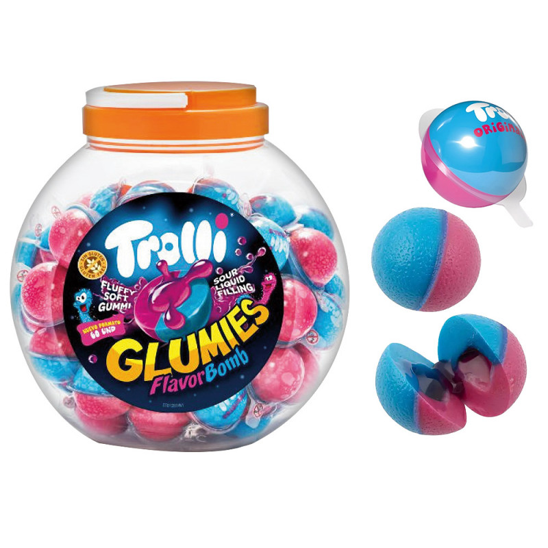 Boccia con caramelle Flavorbom Glumies da 60 pz