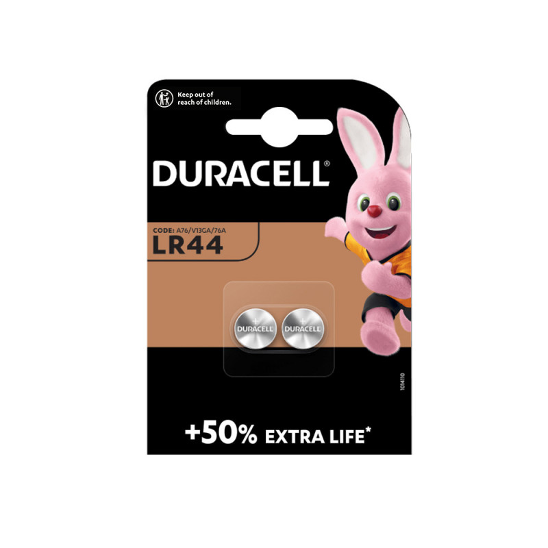 Micropile Duracell LR44 per elettronica