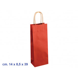 Borsa rossa per bottiglie