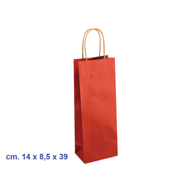 Borsa rossa per bottiglie