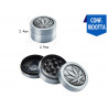 Grinder Champ in 3 parti metallo con disegno sul coperchio 12 pezzi x