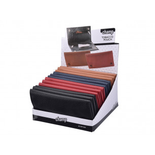Busta portatabacco con portacartine colori ass.ti 