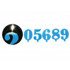 Candeline scintillanti 0-9 colore azzurro