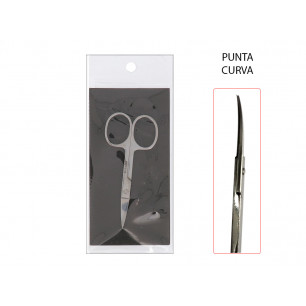 Forbici manicure punta curva