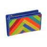 Portafoglio donna DNUP piccolo in pelle con inserti multicolor colori assortiti