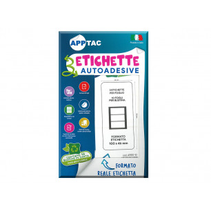 Etichette Apptac misura 100 x 46 busta da 10 fogli