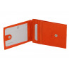Portacarte DNUP in pelle con bottone colori assortiti