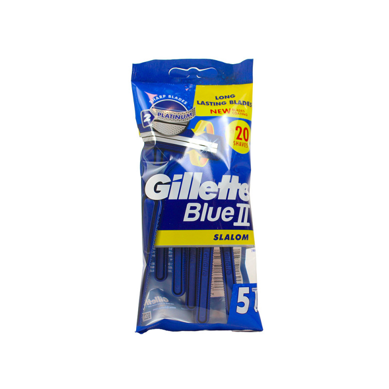 Rasoi Gillette blue II Slalom blister 5 rasoi