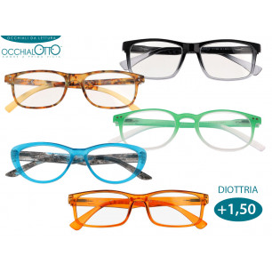 Occhiali da lettura Occhialotto assortiti diottria 1.5 ricarica 5 pz