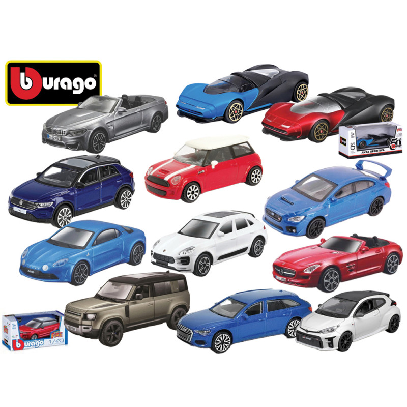 Modellini Bburago auto Street Fire classic scala 1:43 die cast 12 ass.ti