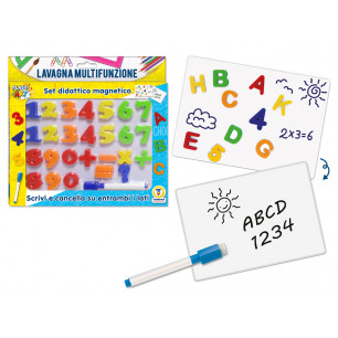 Lavagna multifunzione magnetica con numeri o lettere