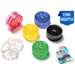 Grinder Atomic 2 parti diametro 3 in plastica