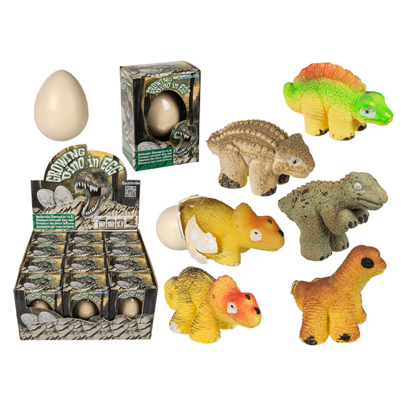 Dinosauro in uovo display 12 pz in 6 modelli