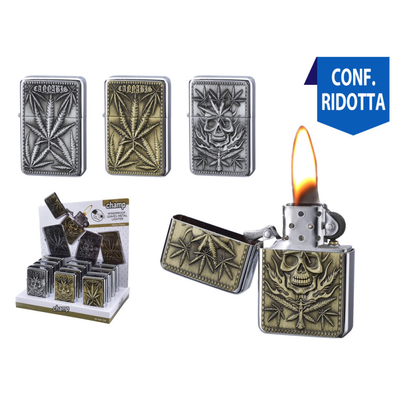 Accendino Champ da regalo antivento Leaves