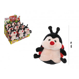 Peluche Pelux Coccinella cm. 16 display 9 pz